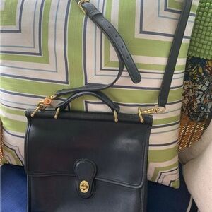 Coach Black Leather Crossbody Bag
